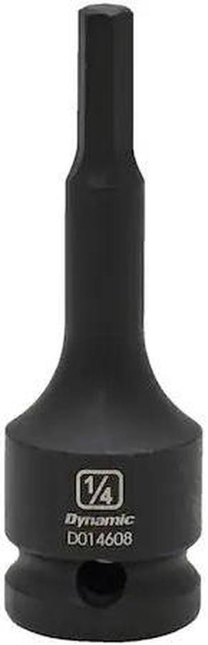 DYNAMIC D014608 Tools 1/2" Drive SAE Hex Head, 1/4", Bit Impact Socket