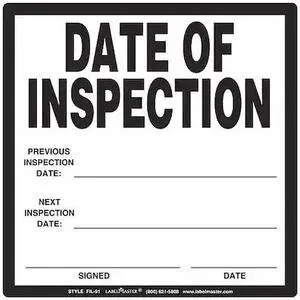 LABELMASTER FIL-91 Date of Inspection Label,PK25