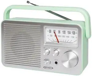 JENSEN MR-750-GR Portable AM/FM Radio-Green