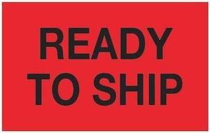 TAPE LOGIC DL1171 Tape Logic® Labels, "Ready To Ship", 1 1/4" x 2", Fluorescent