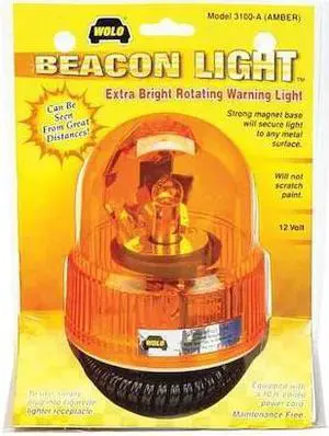 WOLO 3100-A Beacon Rotating Light, Amber Lens