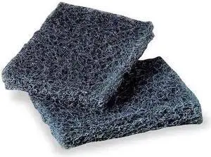 3M 50048011082924 Scouring Pad,Blue,5" L,3-1/2" W,PK40