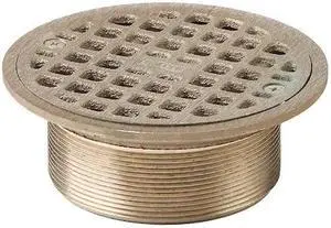 JAY R. SMITH MANUFACTURING A06NB Round Commercial Grate, Nickel Bronze, 3-3/4",