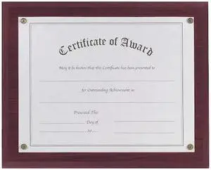 NUDELL 18813M Award-A-Plaque Mahogany