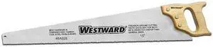 WESTWARD 46A926 Hand Saw,Tool Box,15 in Blade,9 TPI,Wood