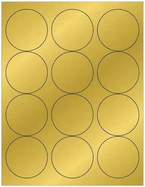 TAPE LOGIC LL217GD Tape Logic® Foil Circle Laser Labels, 2 1/2", Gold, 1200/Case