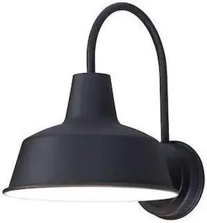 MAXIM 35016BK Pier M 1-Light 10.25" Wide Black Outdoor Wall Sconce