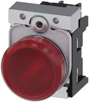 SIEMENS 3SU1153-6AA20-1AA0 Pilot Light Complete,Round Shape,Red