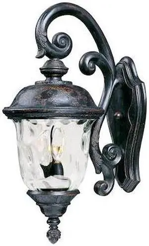 MAXIM 40497WGOB Carriage House 3-Light 12.5" Wide Oriental Bronze Outdoor Wall