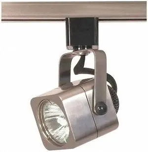NUVO TH314 1-Light, MR16, 120V Track Head, Square, Brushed Nickel Finish