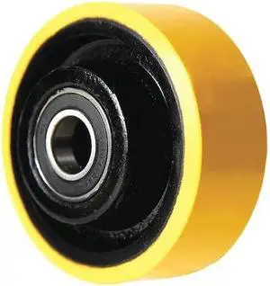 ZORO SELECT 5VF27 Caster Wheel,Polyurethane,4 in.,750 lb.