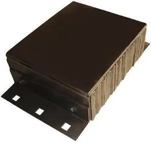 ZORO SELECT 22NT69 Dock Bumper,12x5-1/4x20 In.