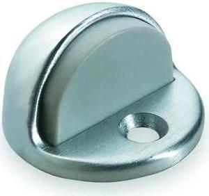 ZORO SELECT 5U608 Dome Door Stop, Satin Chrome, 1-1/4"H