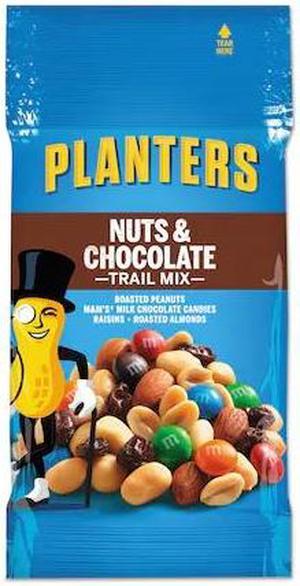 PLANTERS GEN00270 Trail Mix, Nut & Chocolate, 2oz Bag, PK72