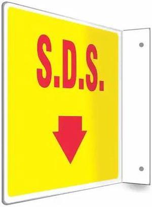 CONDOR 480W96 Safety Sign,8 inx12 in,PETG