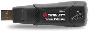 TRIPLETT VBDL100 Vibration Datalogger, +/-0.5gAcc, LED