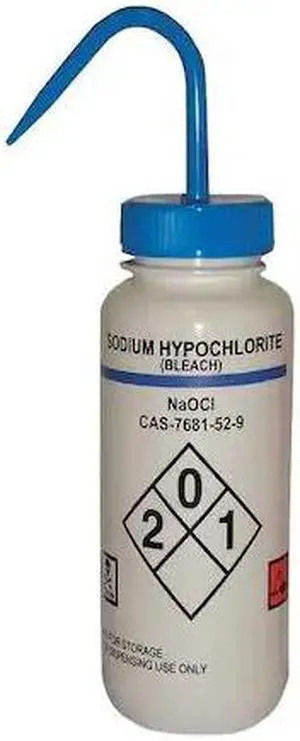 LAB SAFETY SUPPLY 24J908 Translucent, Wash Bottle 16 oz., 6 Pack