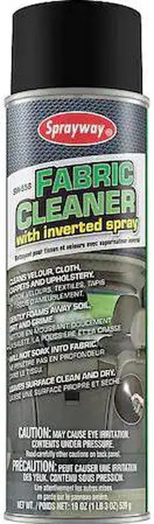 SPRAYWAY SW558 20 Oz. Fabric Cleaner with inverted spray Can, Aerosol