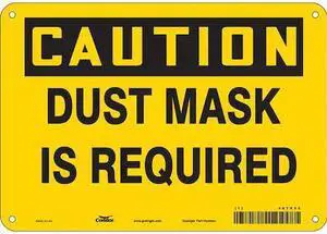 CONDOR 467X55 Safety Sign, 7 in Height, 10 in Width, Aluminum, Vertical