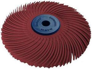 DEDECO 2275 SUNBURST 4" X 1/2" TC RED 220 GRIT (A/O) 1/UNIT