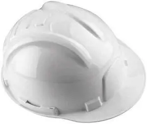 TASCO 100-12000 Front Brim Hard Hat, Type 1, Class E, Ratchet (6-Point), White