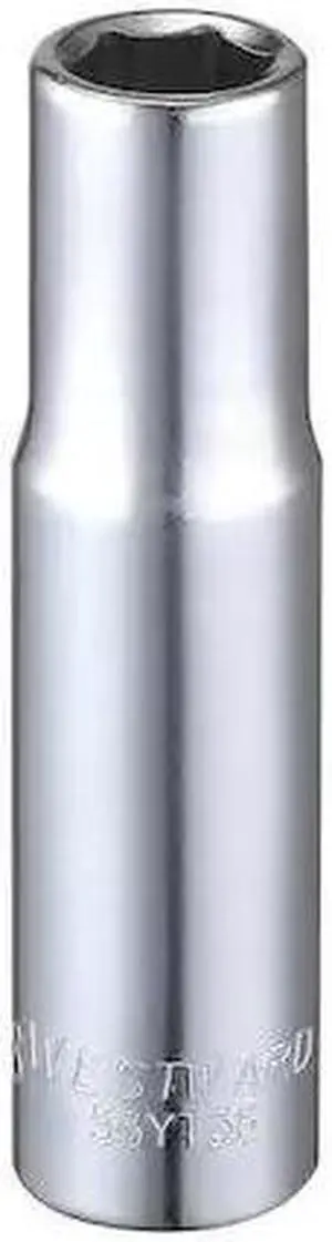 WESTWARD 53YT38 3/8" Drive, SAE Socket, 3/8" Socket Sz, 6 Pts