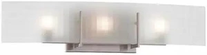 NUVO 60-5187 Yogi 3 Light Halogen Vanity Fixture Frosted Glass Lamps Incl NUVO 60-5187 Yogi 3 Light Halogen Vanity Fixture Frosted Glass Lamps Incl