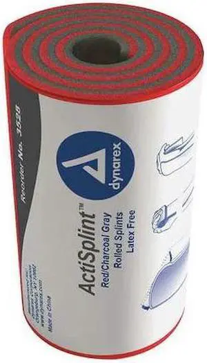 DYNAREX 3528 Rolled Splint,Polyethylene Foam,PK50