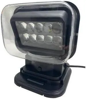 RACE SPORT RSM50WB Motorized 50W Led Spot Light W/ Remote 360 Degree/120 Degree