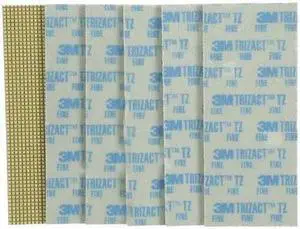 3M 86027 Polishing Pad,Blue,Shape Rectangular,PK6