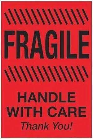 TAPE LOGIC DL1186 Tape Logic® Labels, "Fragile - Handle With Care", 4" x 6",