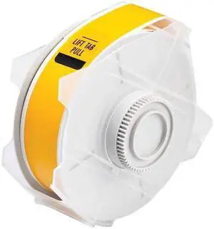 BRADY 76621 Label Tape Cartridge, Yellow, Labels/Roll: Continuous