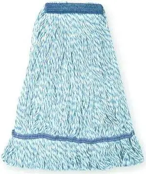 TOUGH GUY 1TYY6 1-1/4 in Strip Finish Mop, 16 oz Dry Wt, Slide On Connection,