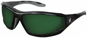 MCR SAFETY RP2150 Reaper RP2, Welding Safety Glasses Anti-Scratch, Green Filter
