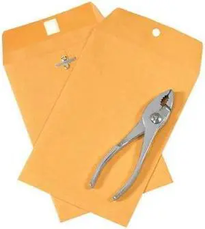 PARTNERS BRAND EN1001 Clasp Envelopes, 6" x 9", Kraft, PK1000