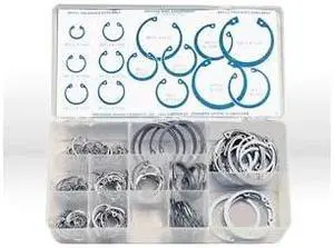 PRECISION BRAND 12920 Internal Retaining Ring Assortment, Steel, 150 Pieces, 14
