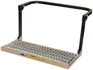AMERICAN FORGE & FOUNDRY 3912A Adjustable Wheel Step, Non-Slip, Heavy Duty