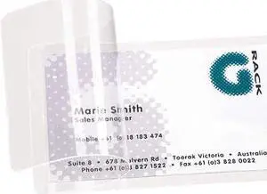 TARIFOLD 170-30821 Self Laminating Cards, 2 3/8 in x 3 7/8 in Business Card