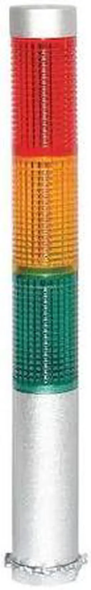 ZORO SELECT 6JZF7 Tower Light,Steady,8-13/64 In,Am,Gr,Rd
