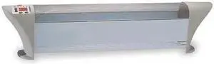 DAYTON 1EVG2 Electric Baseboard Heater, 1500W, 120V AC, 1 Phase, 5118 BtuH