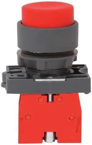 DAYTON 32UK48 Non-Illuminated Push Button,Plastic,Red