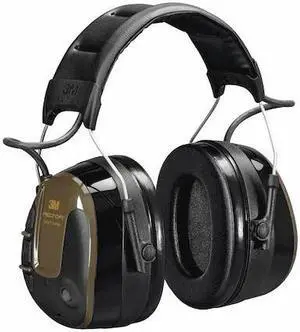 3M MT13H223A Headset, 26dB, Headband, Green, AA Batteries