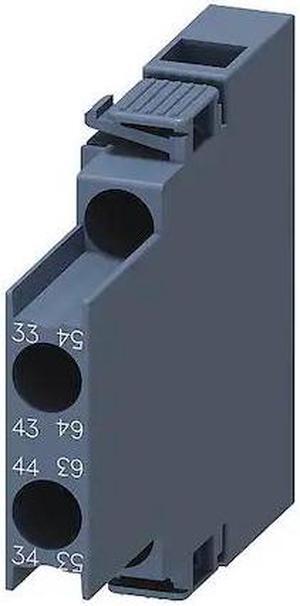 SIEMENS 3RH29211DA20 Auxiliary Contact,10A,Side Mounting