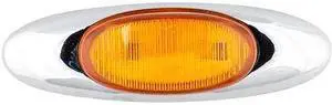 GROTE 47953 Clearance/Marker Lamp,w/Chrome Bezel