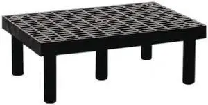 STRUCTURAL PLASTICS D3624 Dunnage Rack, 500 lb Load Capacity, HDPE, 12 in H x