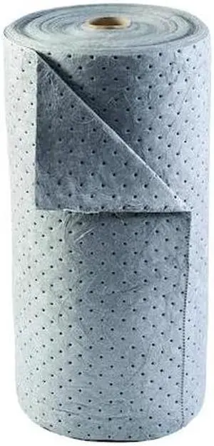 CONDOR 35ZR30 Sorbent Roll, 50 gal, 30 in x 300 ft, Universal, Gray,