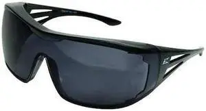 EDGE EYEWEAR XF116-L Ossa, Safety Glasses Anti-Scratch, Gray Lens, Black Frame,
