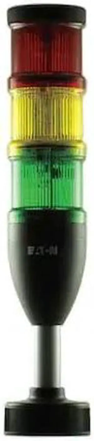 EATON SL7-100-L-RAG-24LED Tower Light,70 mm,Steady,Rd,Ylw,Gr
