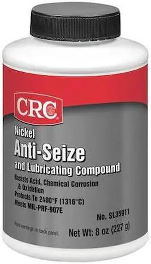 CRC SL35911 Anti-Seize8 oz,Nickel,Brush Top Bottle