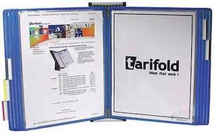 Tarifold Wall Unit Organizer - 10 Blue Pockets